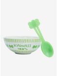 Keroppi Kawaii Milk Ceramic Bowl With Color-Changing Spoon, , alternate