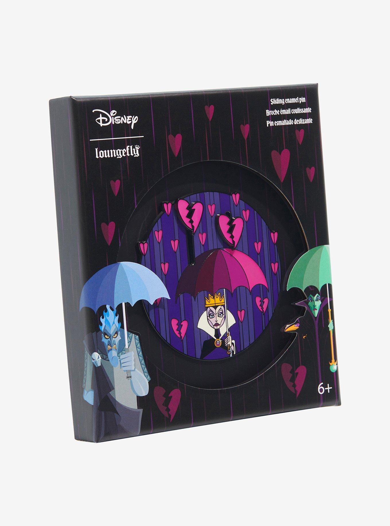 Loungefly Disney Villains Evil Queen Broken Hearts Enamel Pin, , alternate