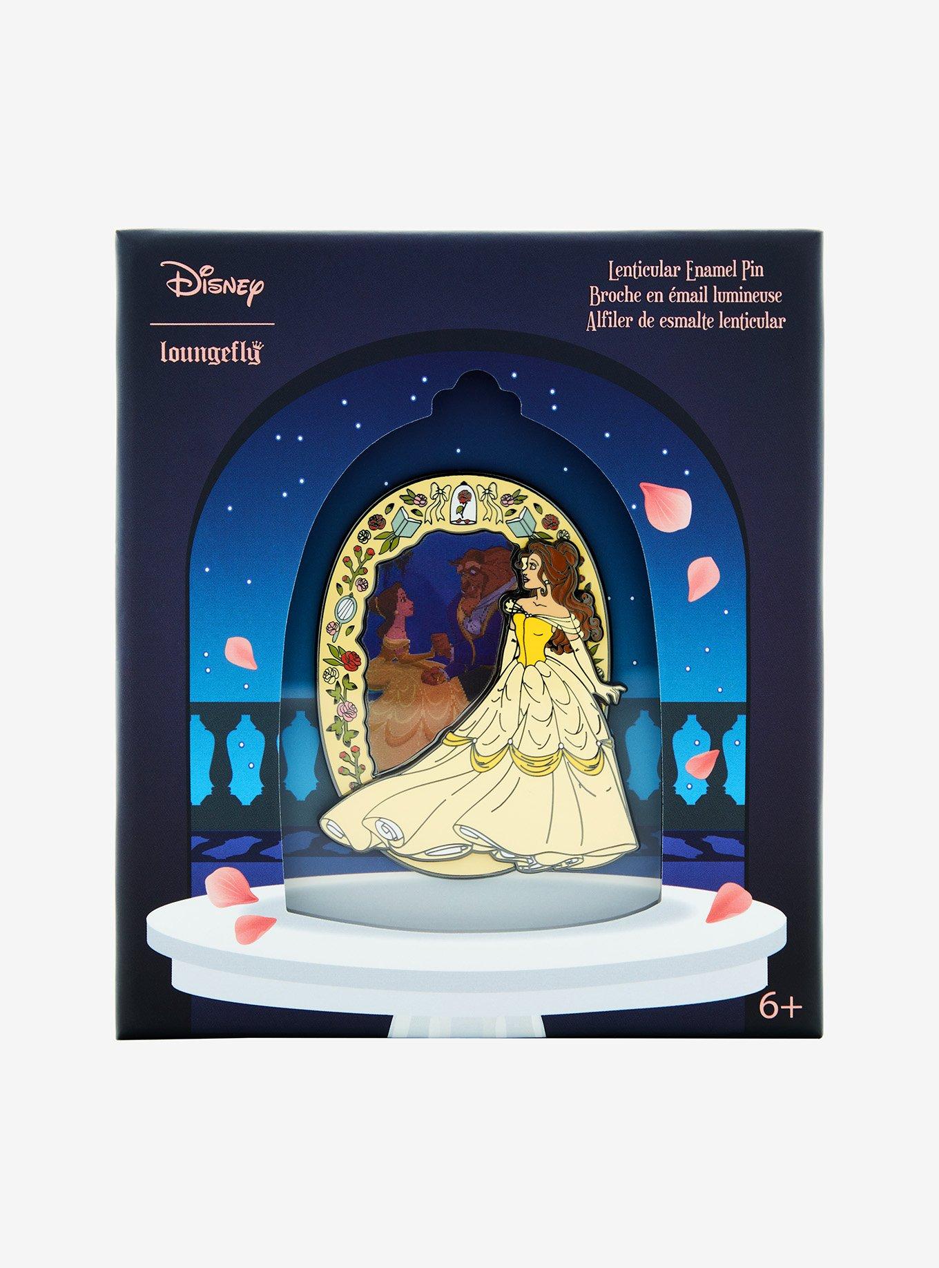 Loungefly Disney Beauty And The Beast Dancing Lenticular Enamel Pin