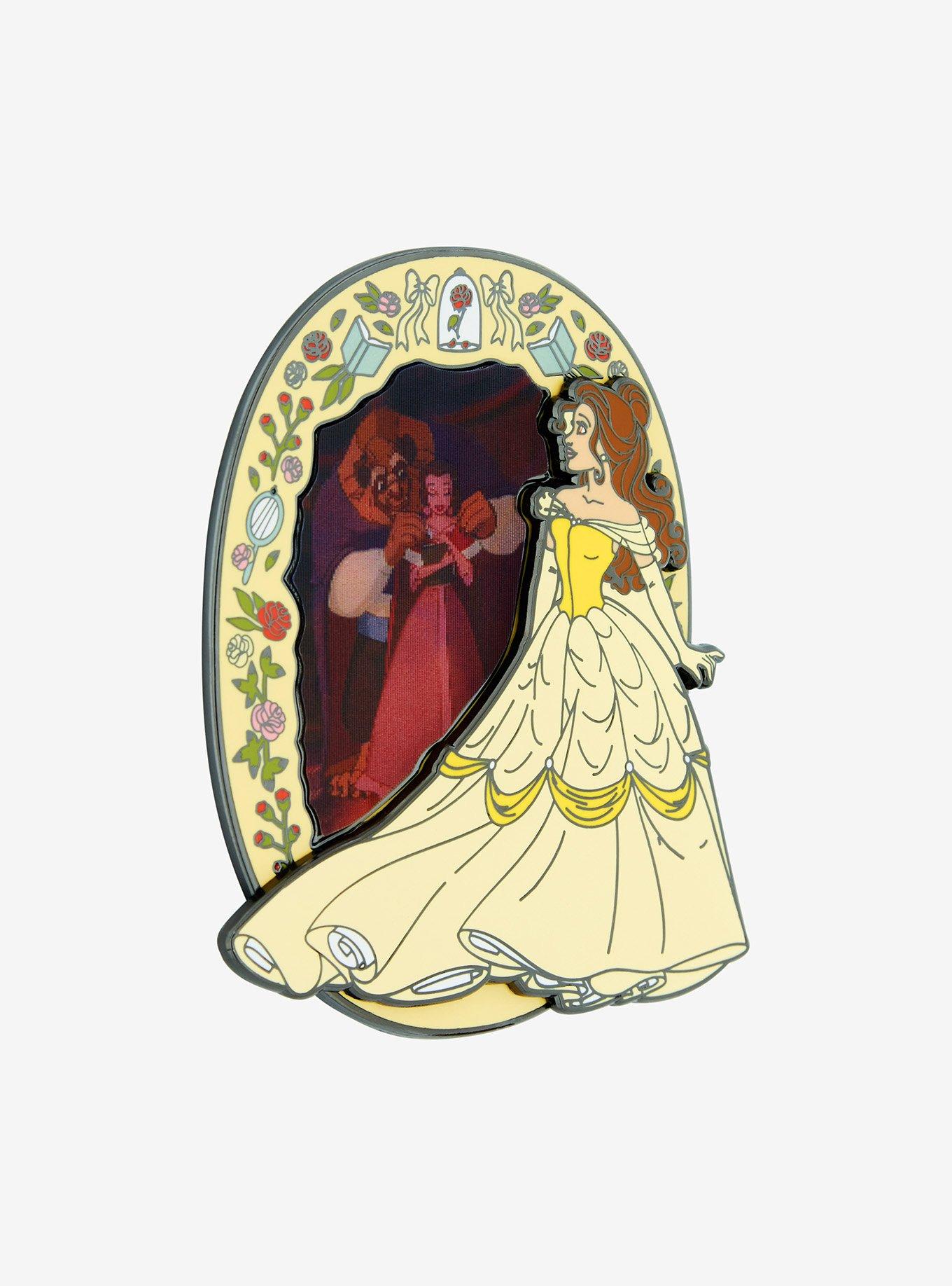 Loungefly Disney Beauty And The Beast Dancing Lenticular Enamel Pin, , alternate