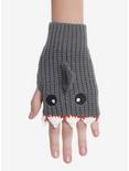 Shark Crochet Fingerless Gloves, , alternate
