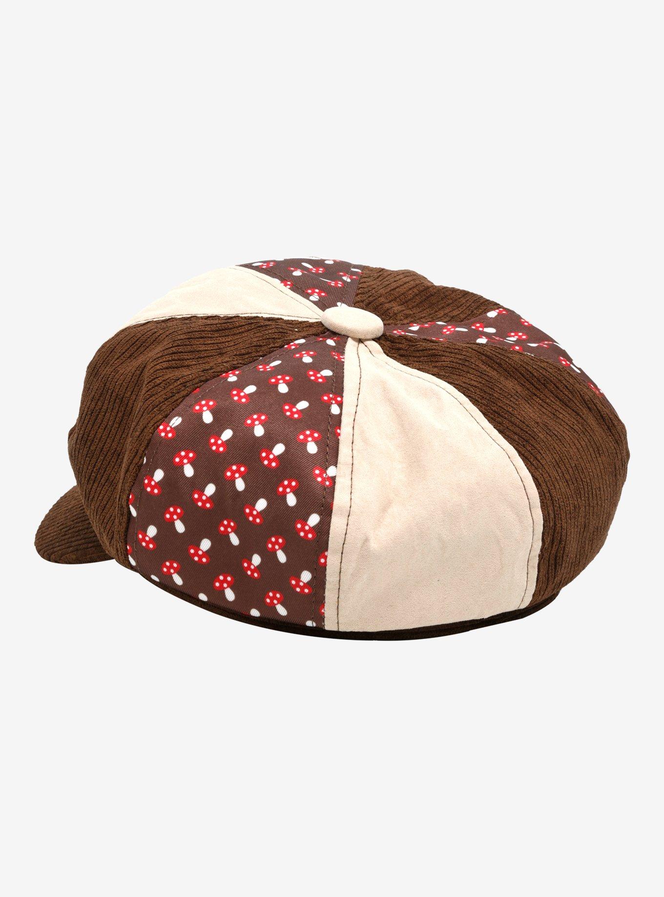 Mushroom Patchwork Cabbie Hat, , hi-res