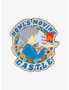 Studio Ghibli Howl's Moving Castle Sophie & Calcifer Frame Enamel Pin - BoxLunch Exclusive, , hi-res