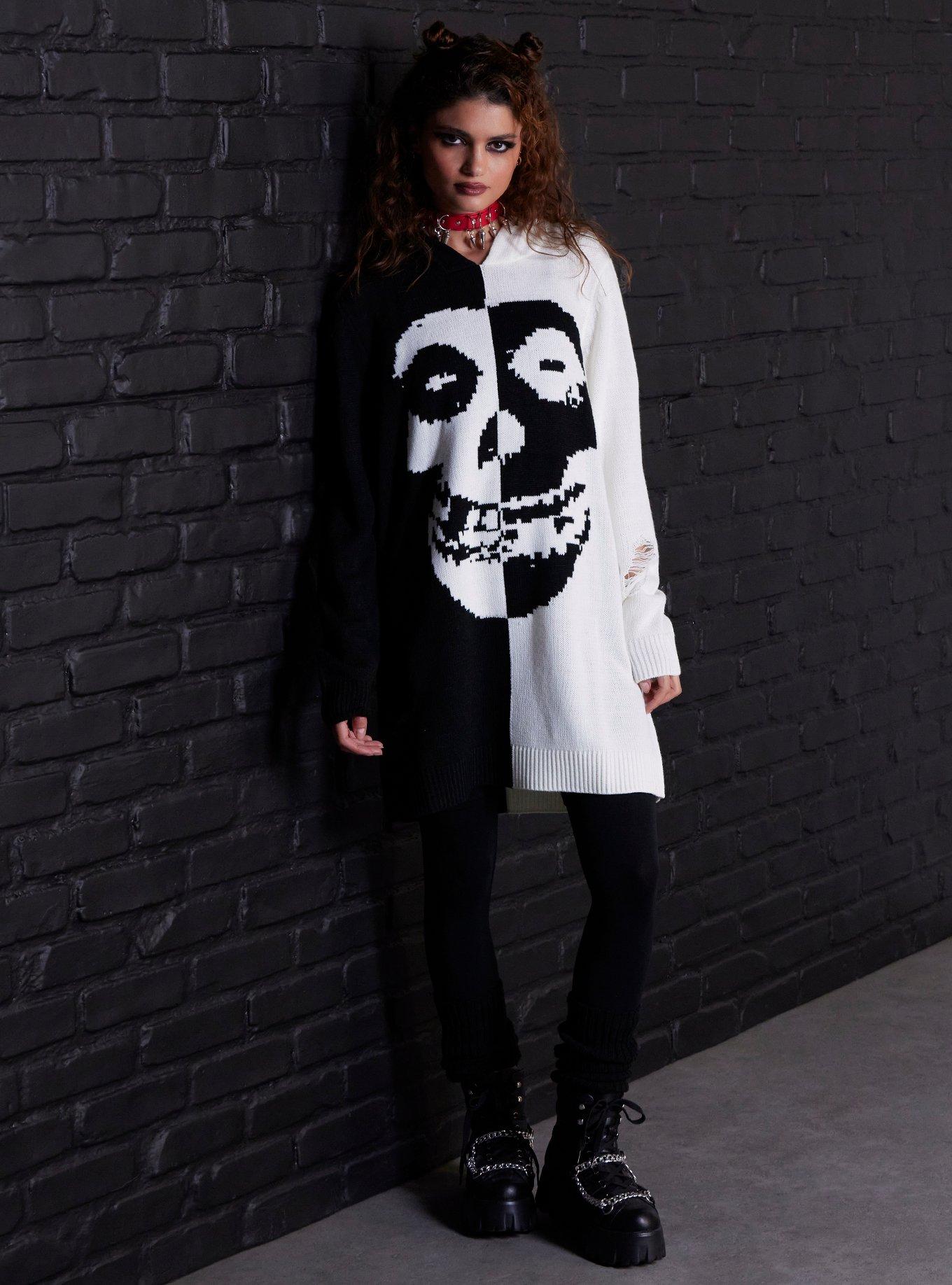 Misfits X Social Collision Fiend Sweater Dress Hot Topic Exclusive, , hi-res