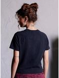 Misfits X Social Collision Fiend Safety Pin Girls Raglan T-Shirt Hot Topic Exclusive, BLACK, alternate