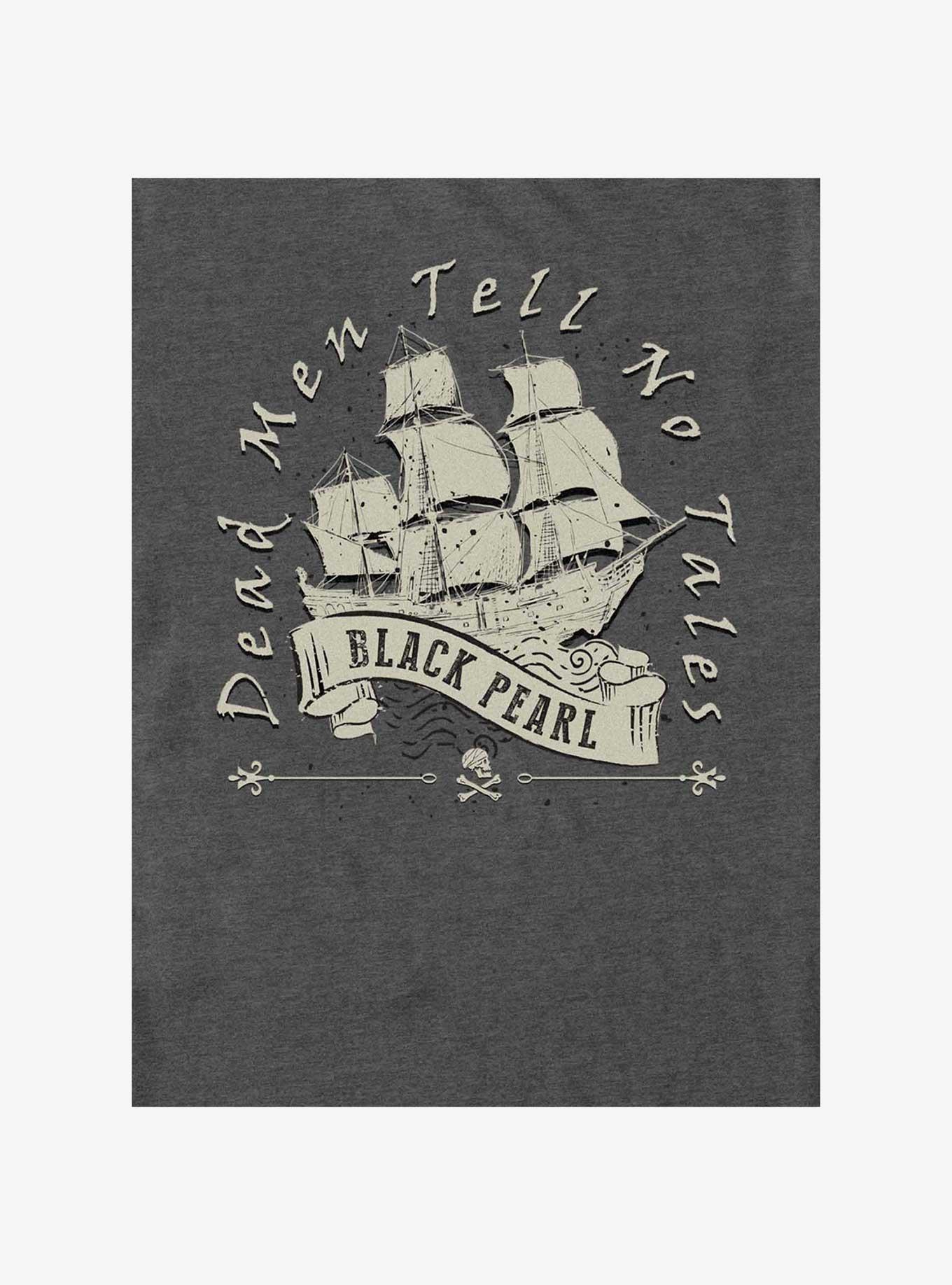 Disney Pirates of the Caribbean Vintage Black Pearl Big & Tall T-Shirt, CHAR HTR, alternate