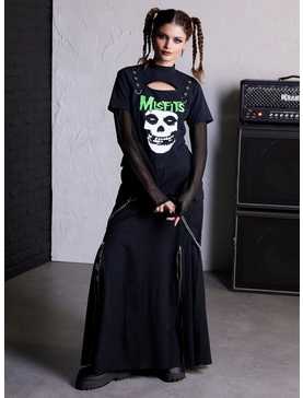 Misfits X Social Collision Green Hell Grommets & Mesh Girls Twofer Top Hot Topic Exclusive, , hi-res