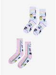 Hello Kitty And Friends Stripe Crew Socks 2 Pair, , alternate