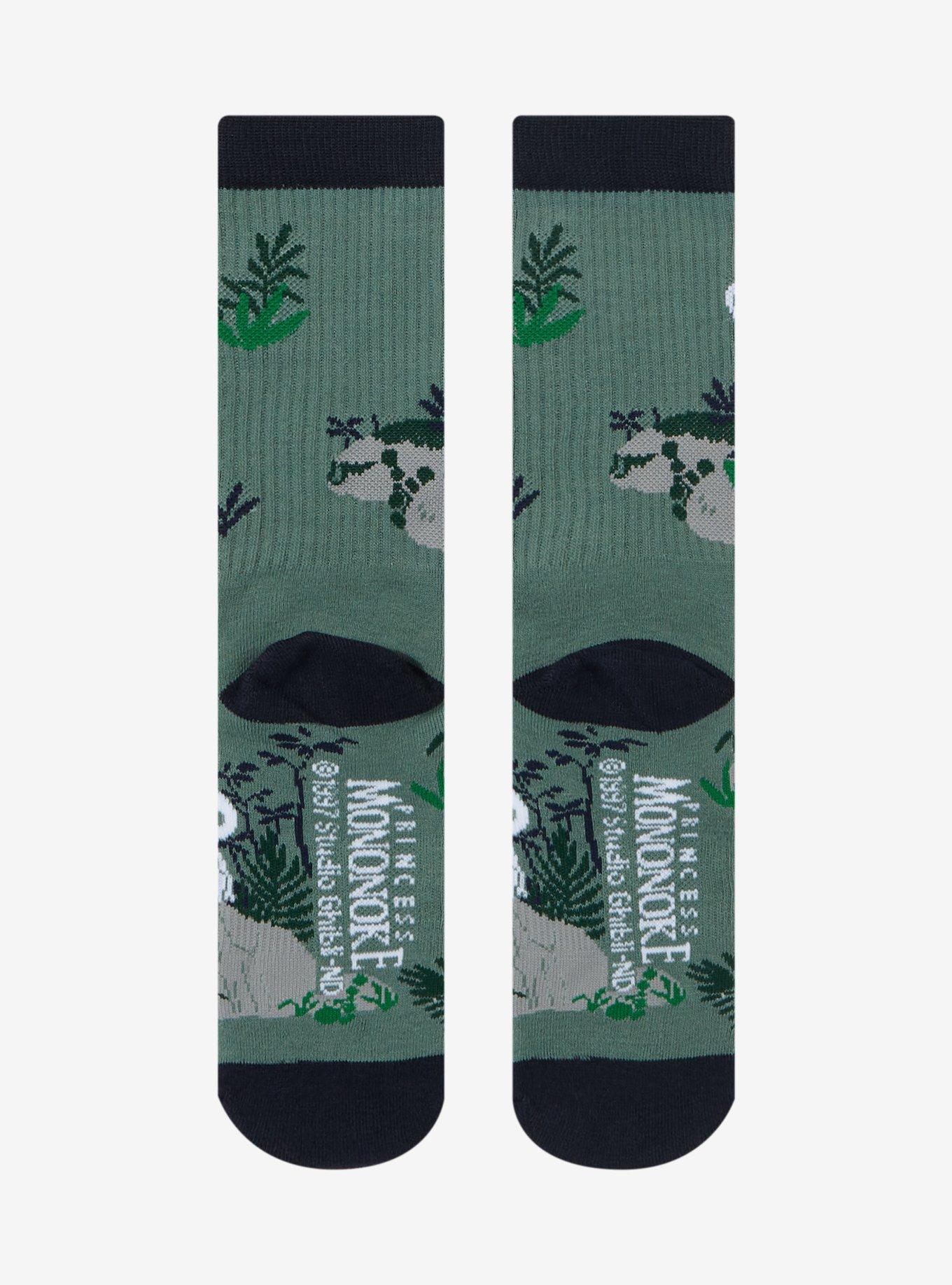 Studio Ghibli Princess Mononoke Kodama Crew Socks, , alternate