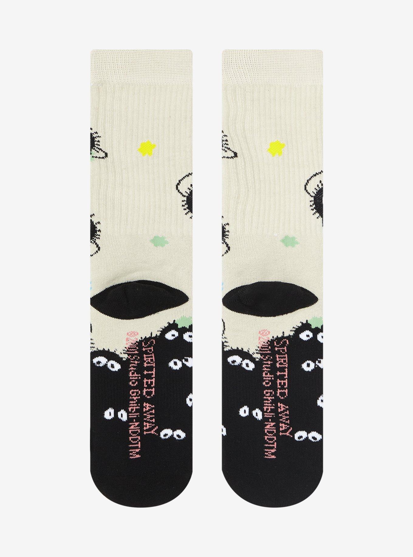 Studio Ghibli Spirited Away Soot Sprite Pile Crew Socks, , hi-res