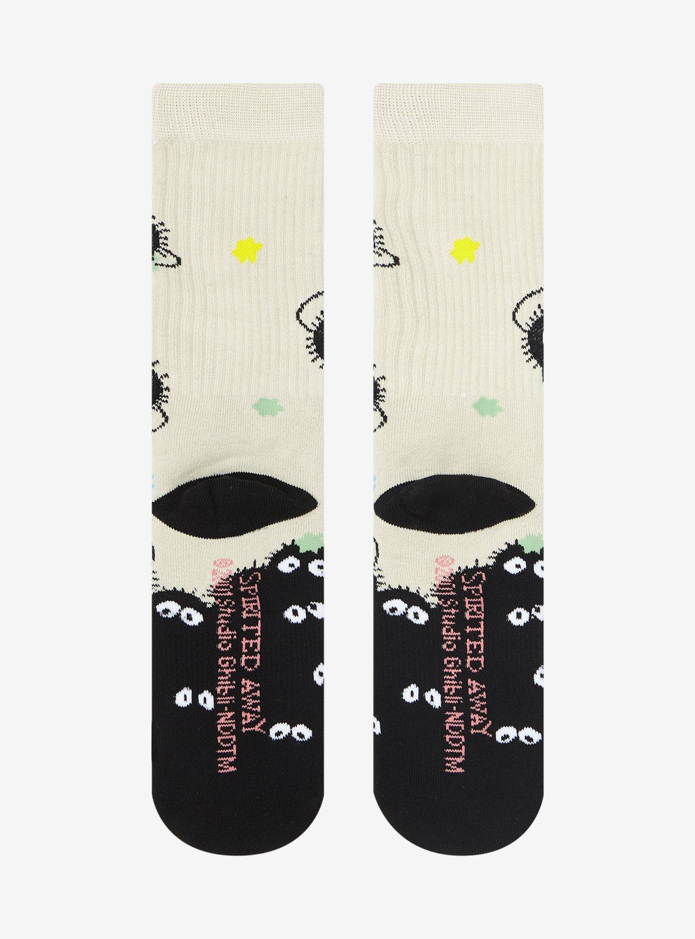 Studio Ghibli Spirited Away Soot Sprite Pile Crew Socks, , alternate