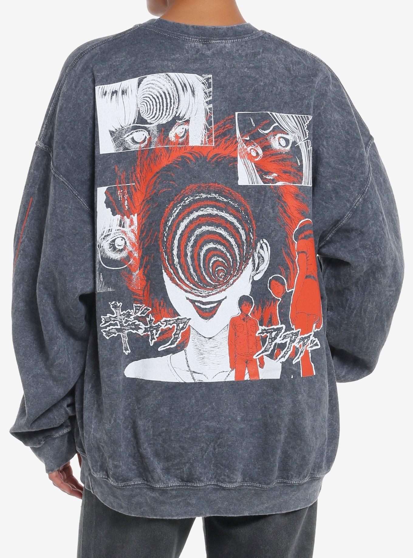 Junji Ito The Scar Jumbo Graphic Girls Sweatshirt, MULTI, alternate