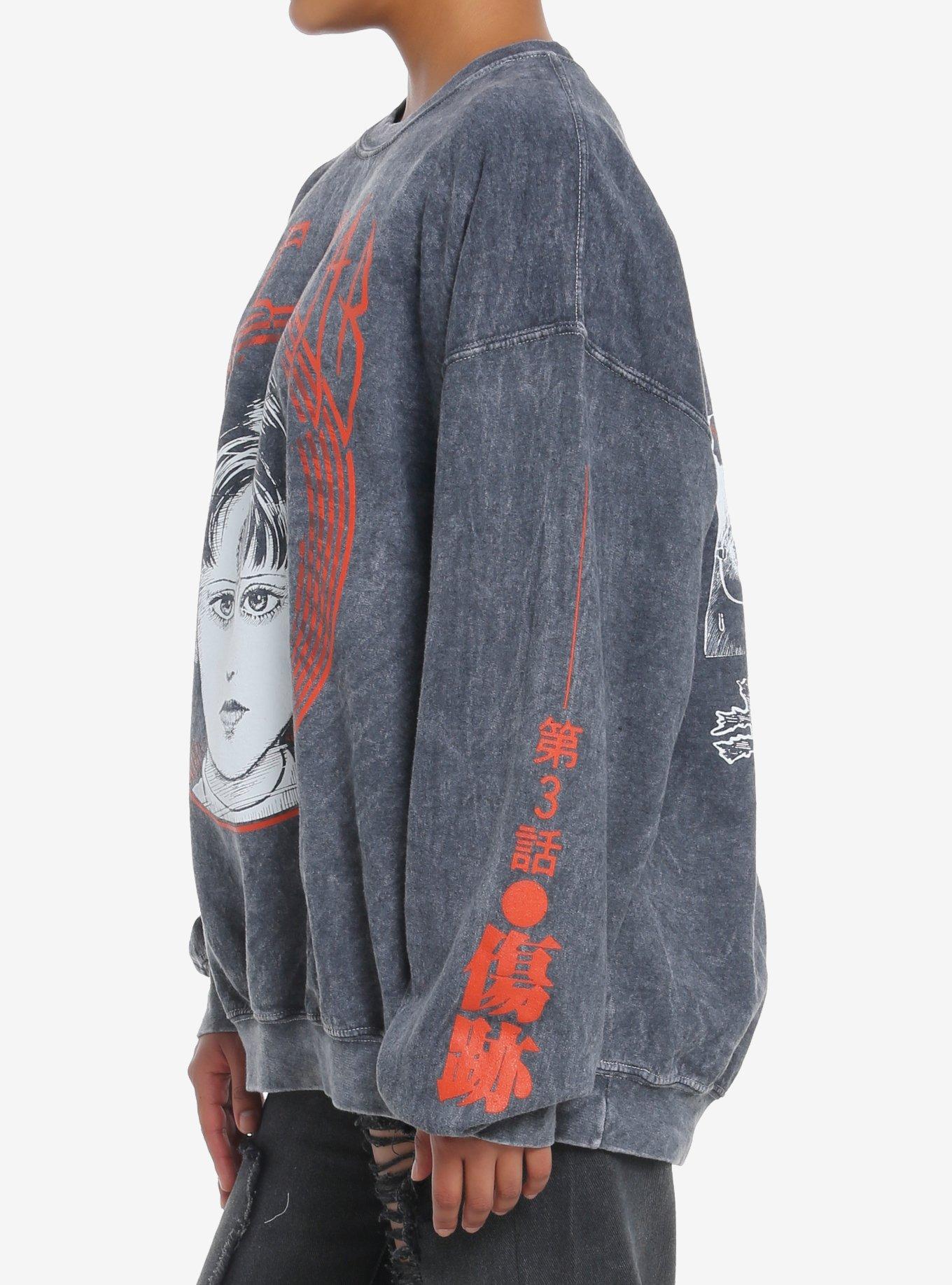 Junji Ito The Scar Jumbo Graphic Girls Sweatshirt, MULTI, alternate