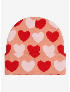 Sanrio Hello Kitty and Friends Heart Allover Print Cuff Beanie - BoxLunch Exclusive, , hi-res