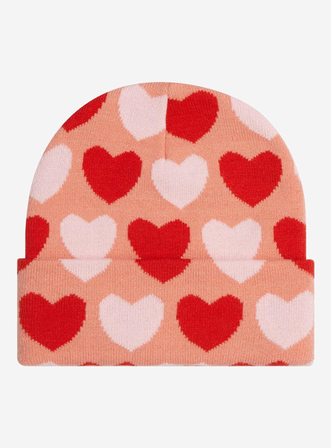 Sanrio Hello Kitty and Friends Heart Allover Print Cuff Beanie - BoxLunch Exclusive, , alternate