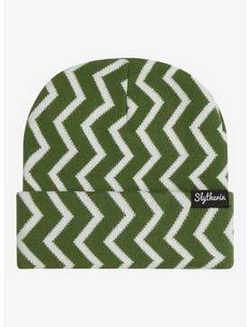 Harry Potter Slytherin Zig Zag Patterned Cuff Beanie - BoxLunch Exclusive, , hi-res