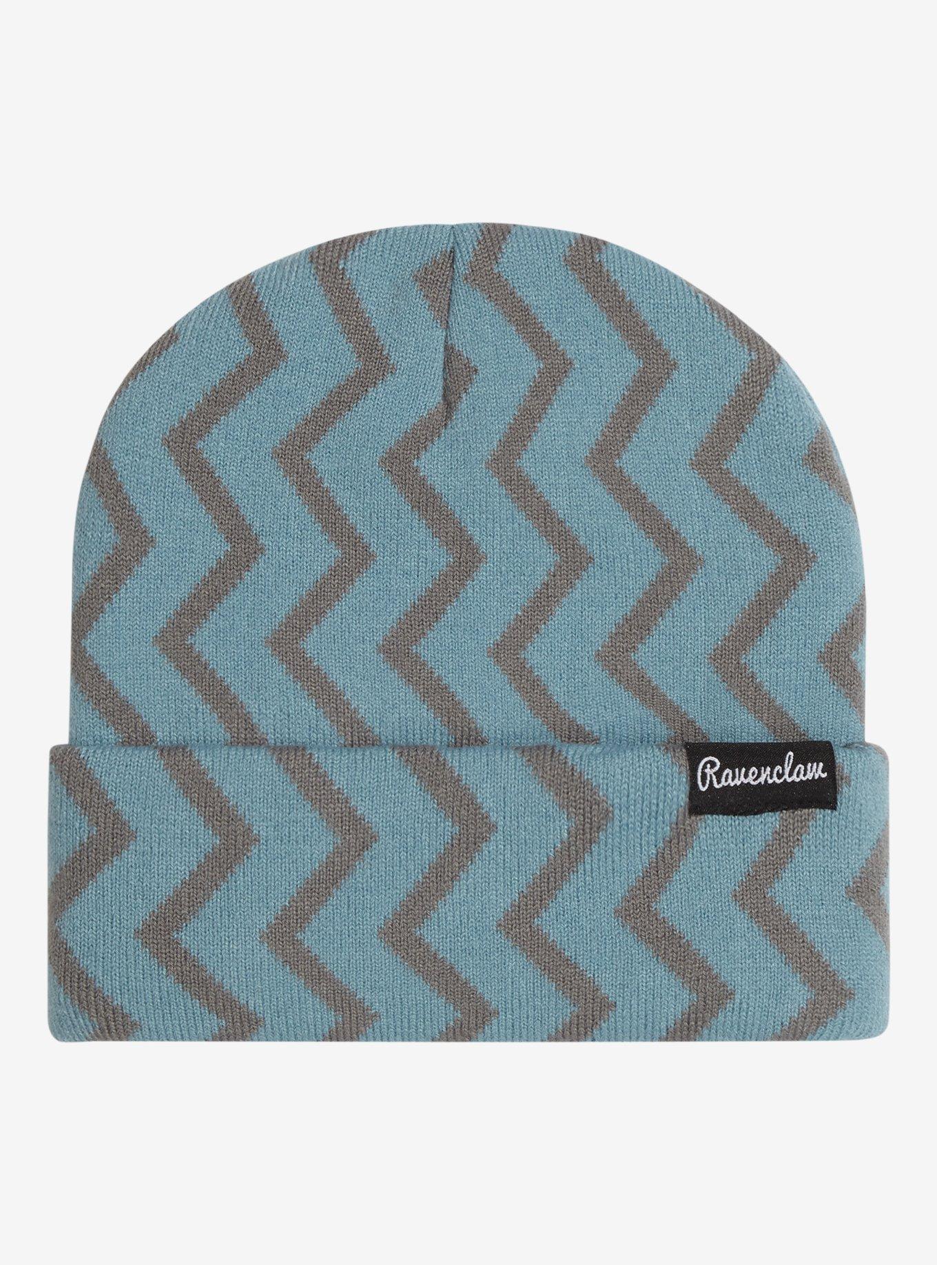 Harry Potter Ravenclaw Zig Zag Patterned Cuff Beanie - BoxLunch Exclusive, , alternate