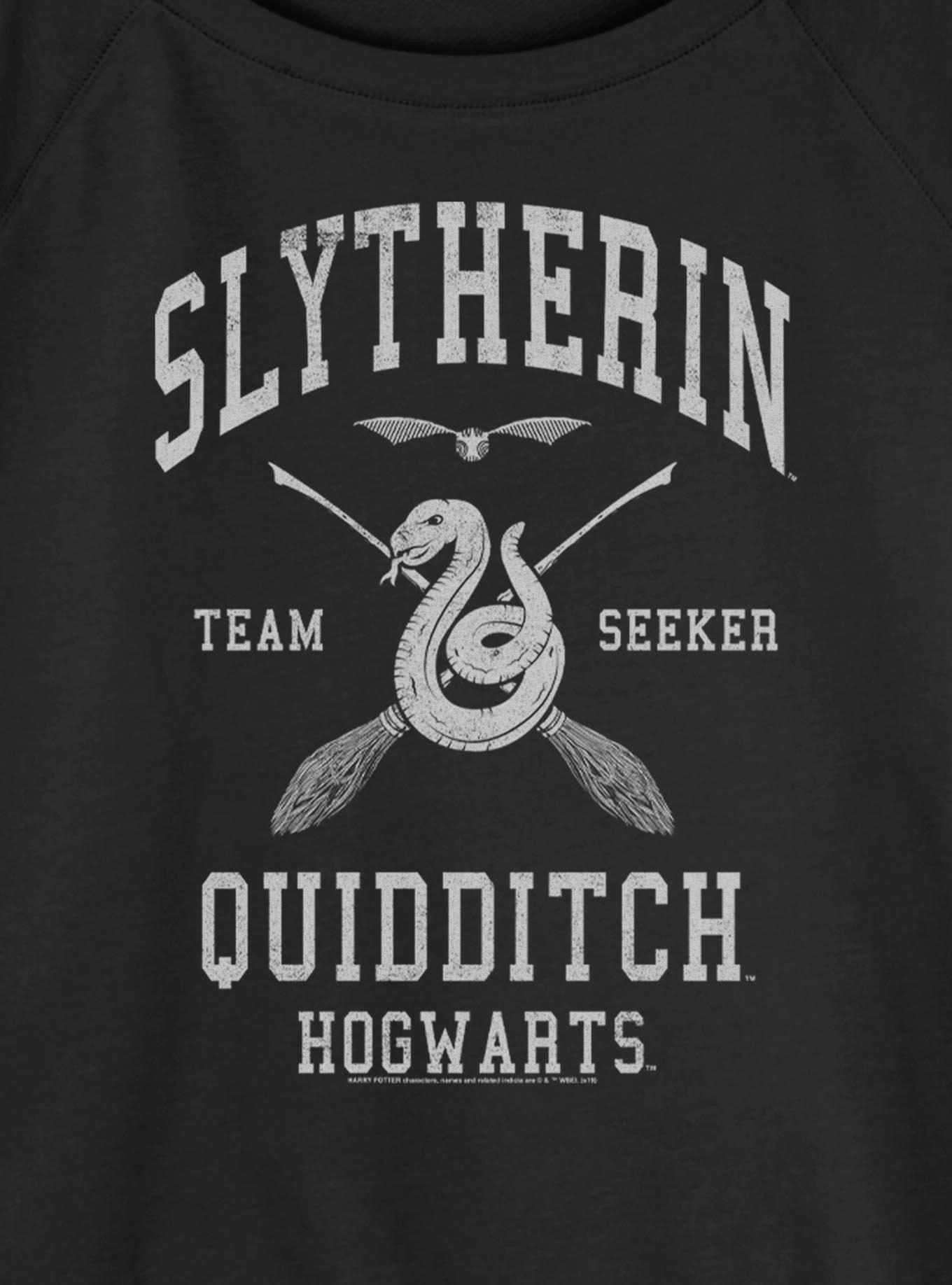 Harry Potter Slytherin Quidditch Seeker Girls Slouchy Sweatshirt