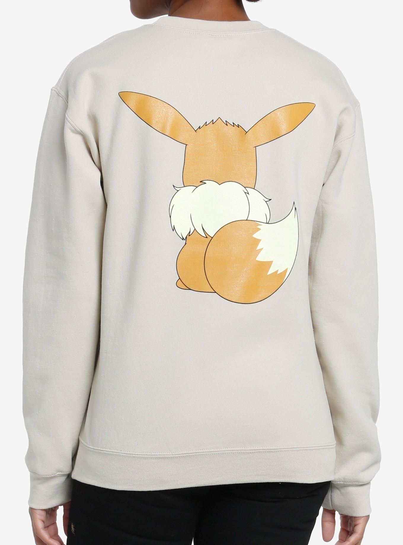 Pokemon Eevee Puff Print Girls Sweatshirt, MULTI, alternate