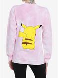 Pokemon Pikachu Puff Print Tie-Dye Girls Sweatshirt, MULTI, alternate