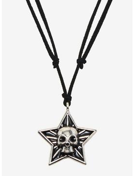 Skull Star Cord Necklace, , hi-res