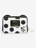 Loungefly Disney Minnie Mouse Black & Red Polka Dot Zipper Wallet, , alternate