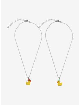 Rubber Duckie Hats Bestie Necklace Set, , hi-res
