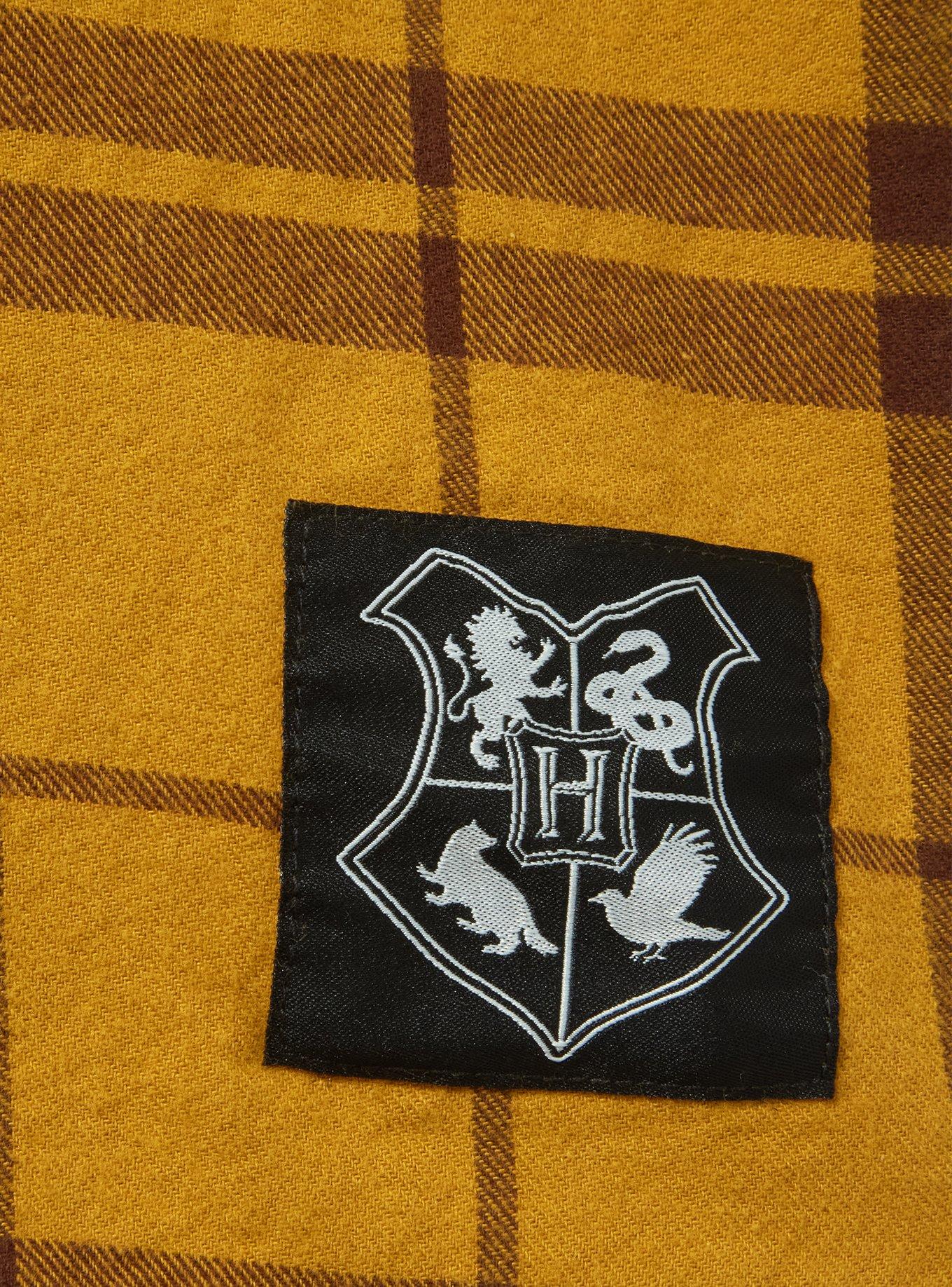 Harry Potter Hufflepuff Hooded Flannel - BoxLunch Exclusive, , alternate