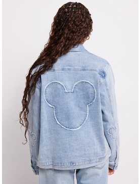 Samii Ryan Disney Mickey Mouse Silhouette Oversized Denim Jacket, , hi-res