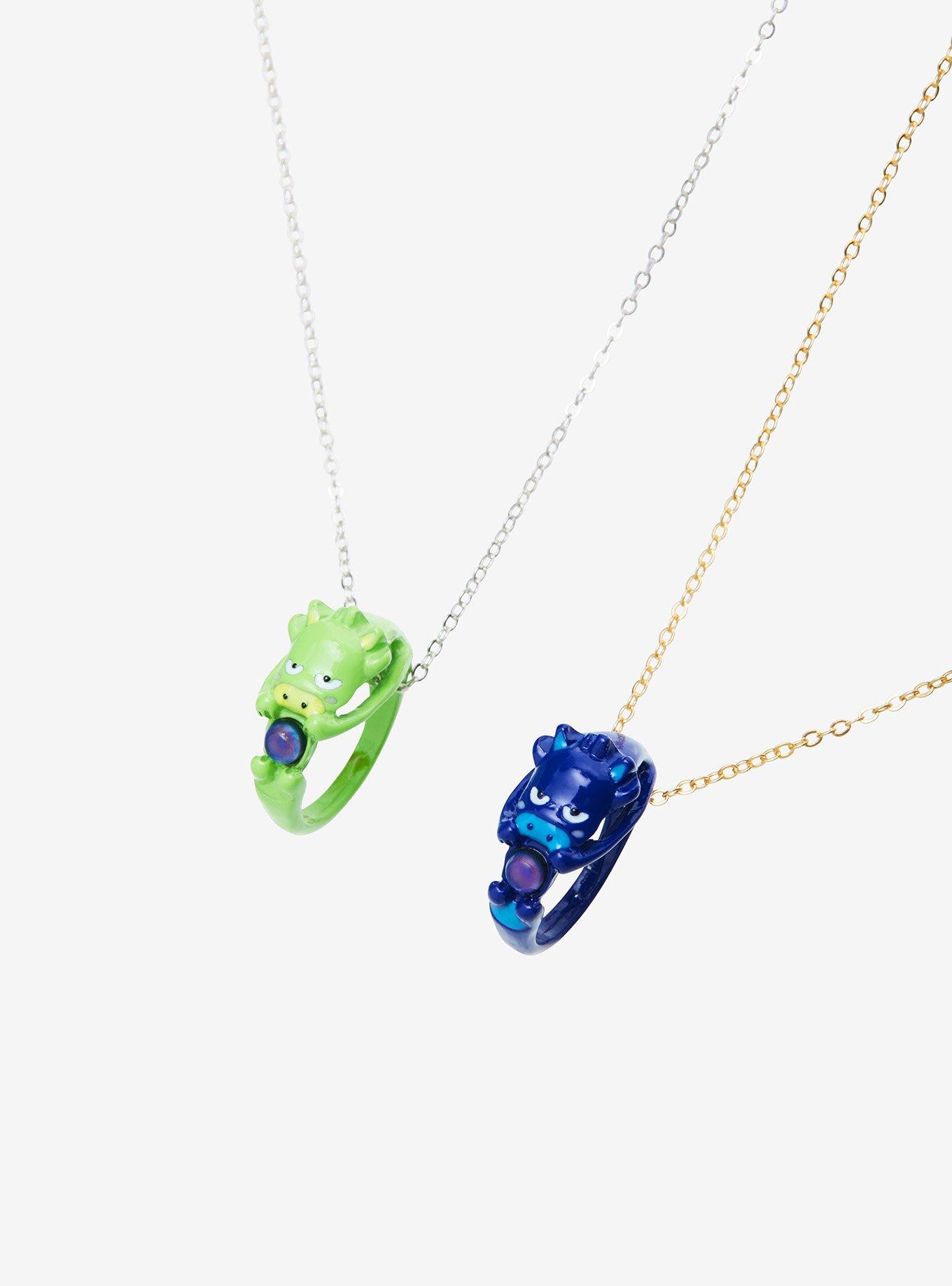 Mystical Creature Mood Ring Best Friend Necklace Set, , alternate