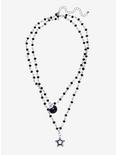 8 Ball Star Bead Layered Necklace, , alternate