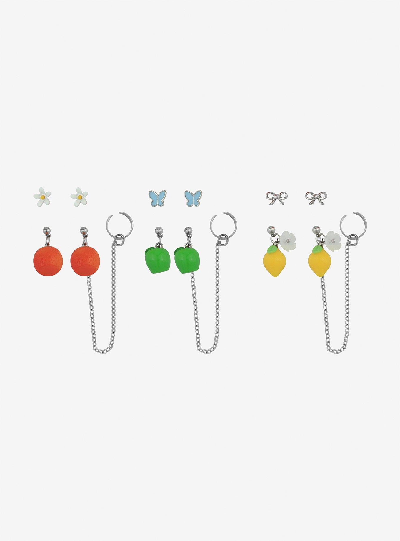 Thorn & Fable Citrus Fruits Earring Set, , alternate