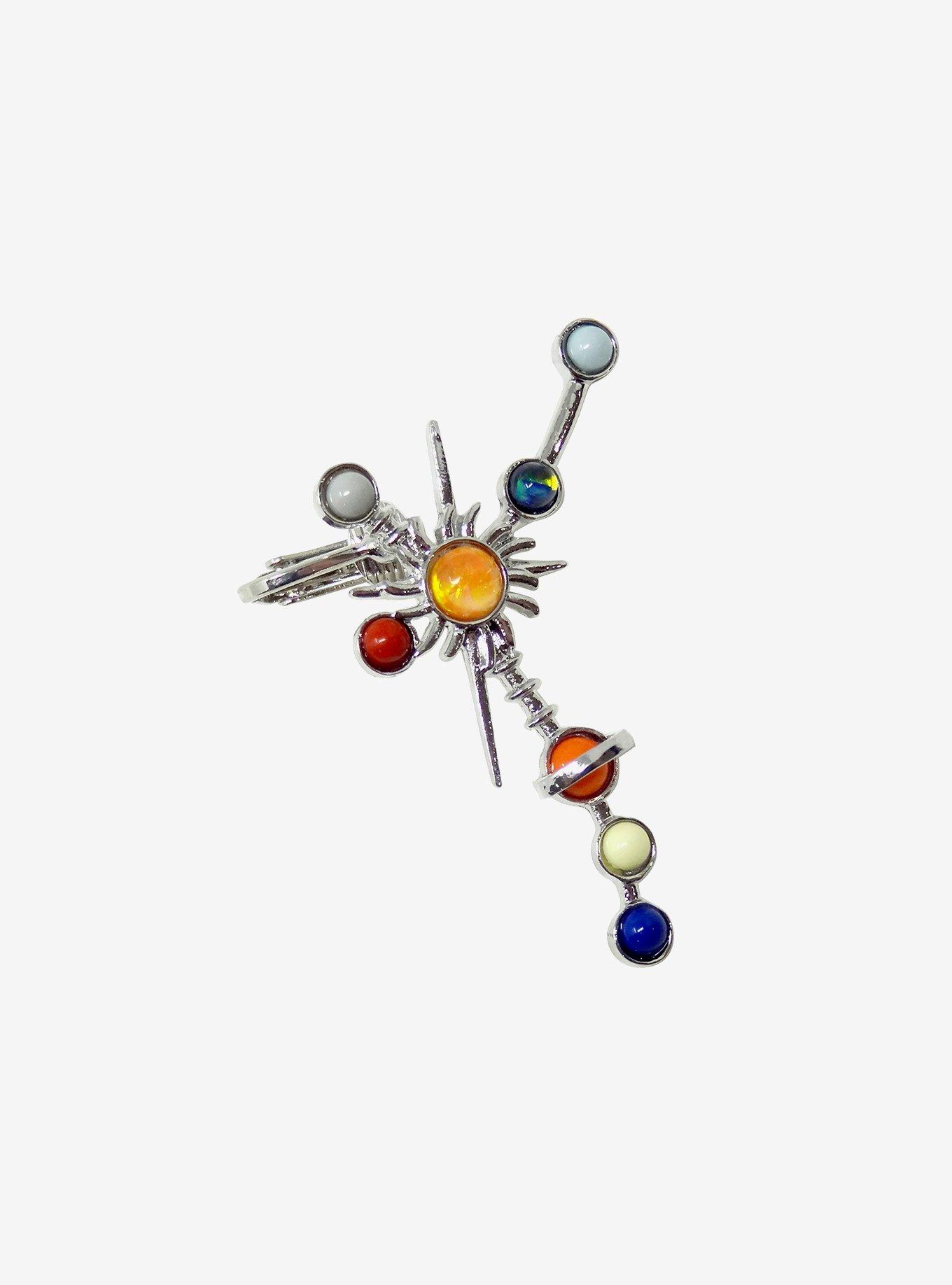 Cosmic Aura Sun & Planet Ear Cuff, , alternate