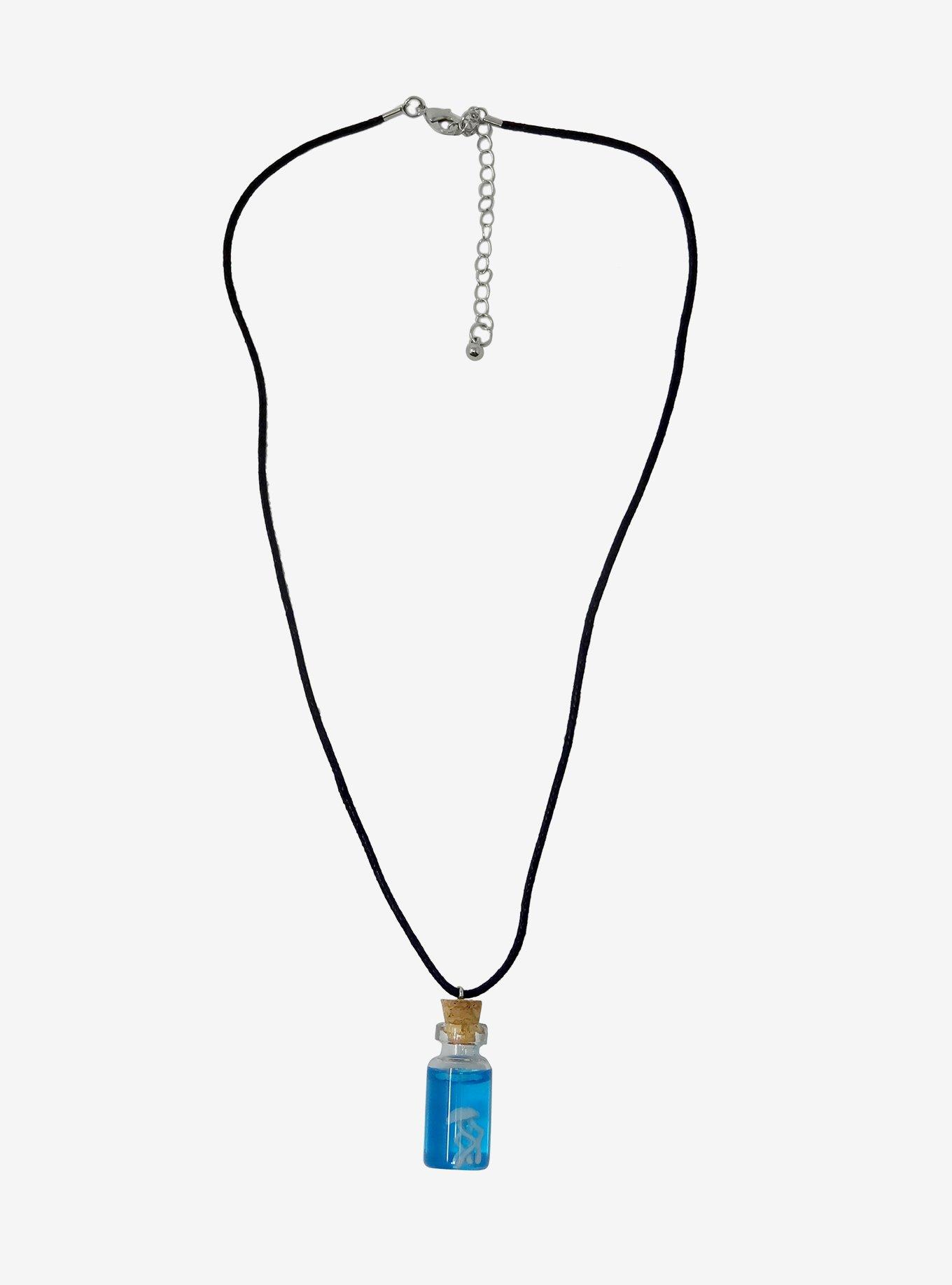 Jellyfish Bottle Cord Necklace, , alternate