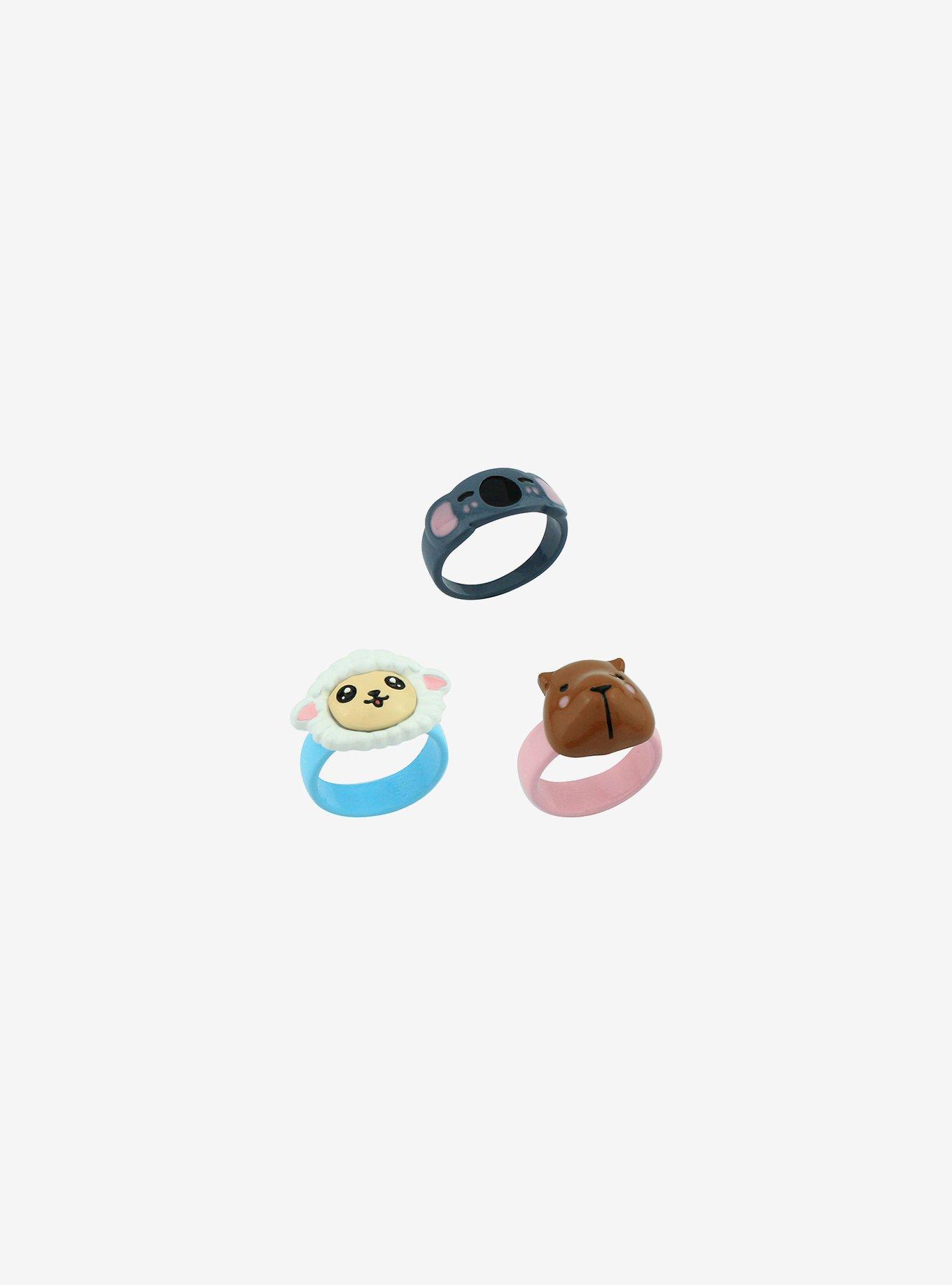Sweet Society Cute Creatures Ring Set, , alternate