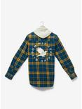 Harry Potter Ravenclaw Hooded Flannel - BoxLunch Exclusive, BLUE, alternate