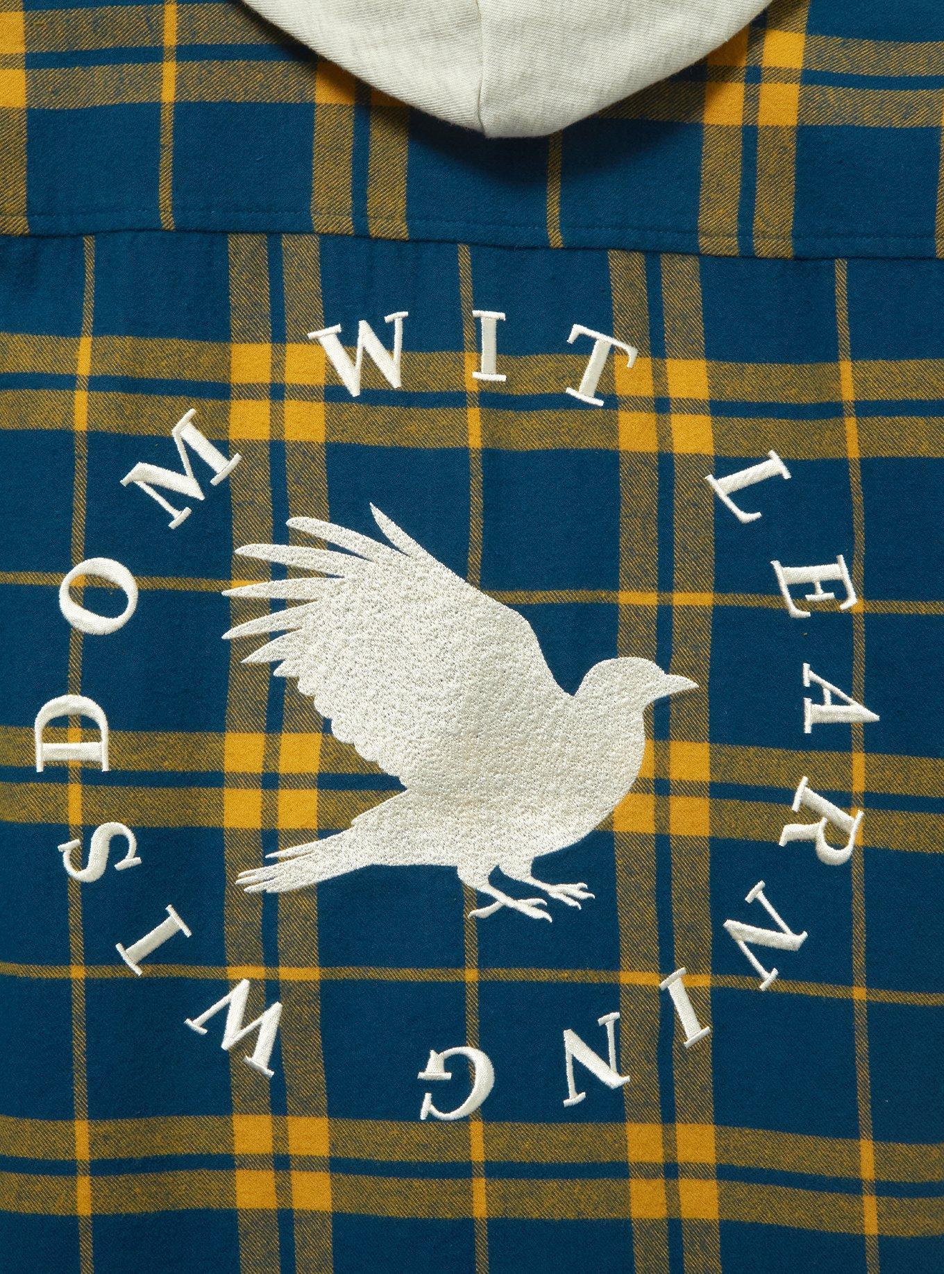 Harry Potter Ravenclaw Hooded Flannel - BoxLunch Exclusive, BLUE, alternate