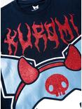Kuromi Devil Red Glitter Boyfriend Fit Girls T-Shirt, MULTI, alternate