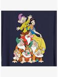 Disney Snow White and the Seven Dwarfs Squad Dwarf Stack Womens T-Shirt Plus Size, NAVY, alternate