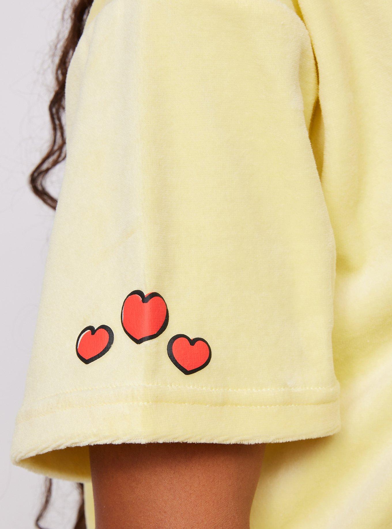 Samii Ryan Disney Mickey Mouse Oversized Velour T-Shirt, LIGHT YELLOW, alternate