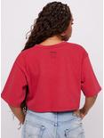 Samii Ryan Disney Mickey Mouse Portrait Cropped T-Shirt, RED, alternate