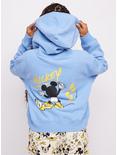 Samii Ryan Disney Mickey Mouse Paint Cropped Zippered Hoodie, LIGHT BLUE, alternate