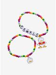 Pekkle Charm Rainbow Beaded Bracelet Set, , alternate