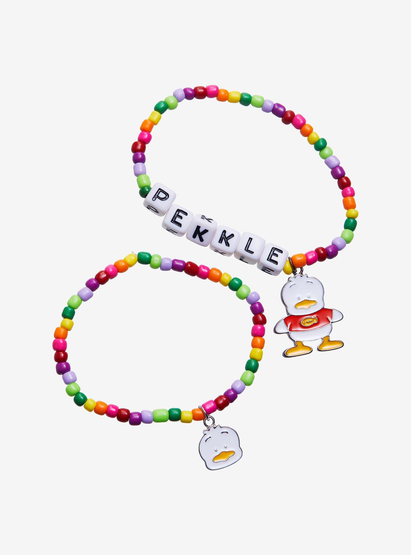 Pekkle Charm Rainbow Beaded Bracelet Set, , alternate