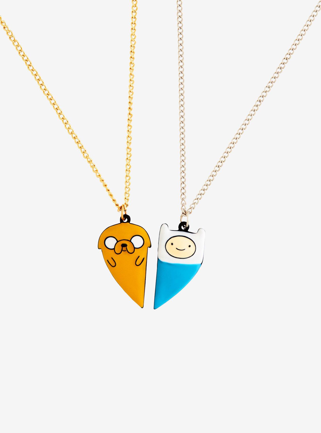 Adventure Time Finn & Jake Best Friend Necklace Set, , alternate