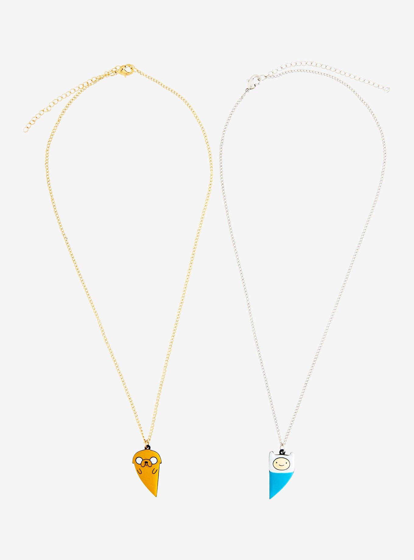 Adventure Time Finn & Jake Best Friend Necklace Set, , alternate
