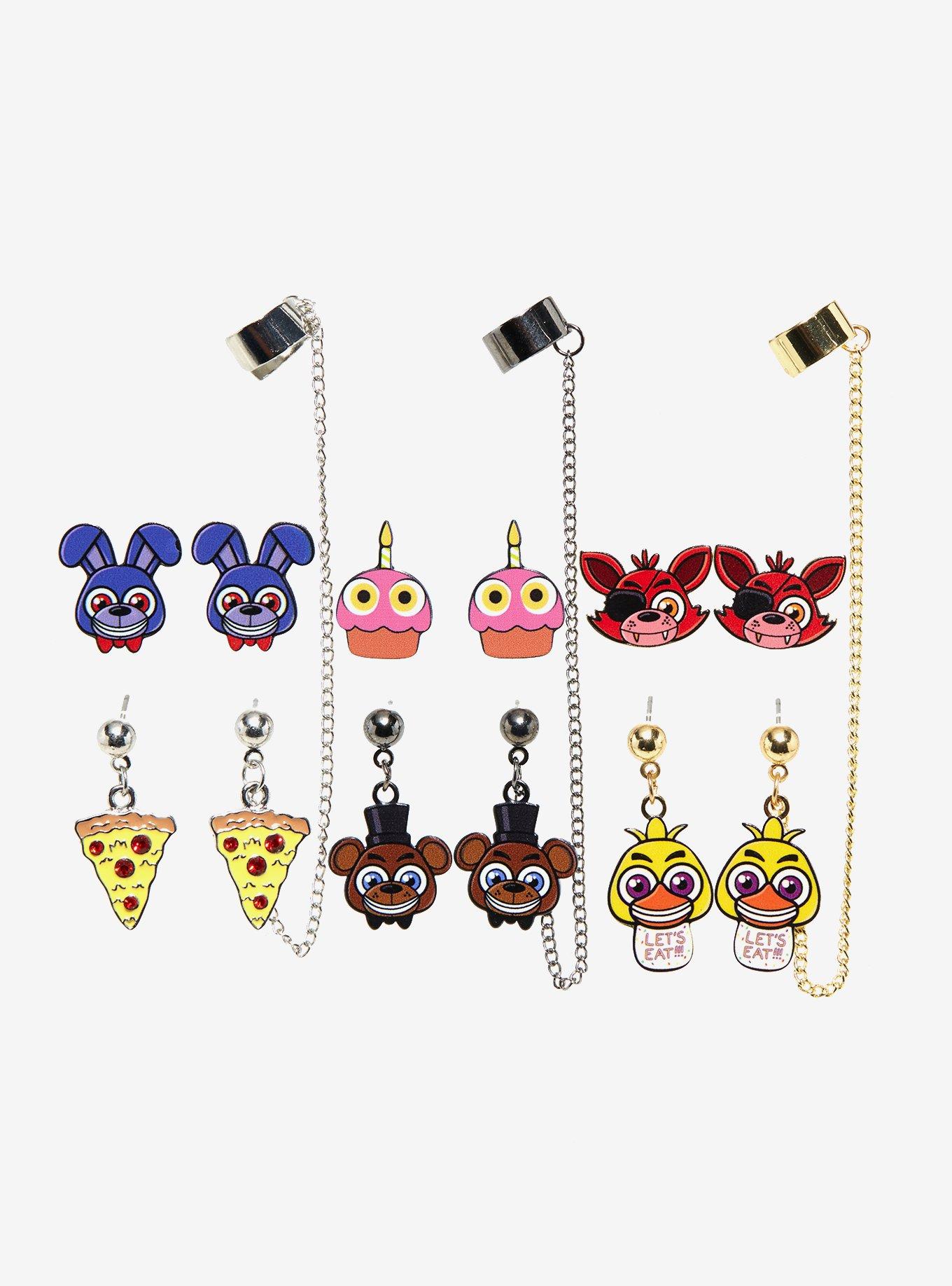 Five Nights At Freddy's Cuff Earring Set, , alternate