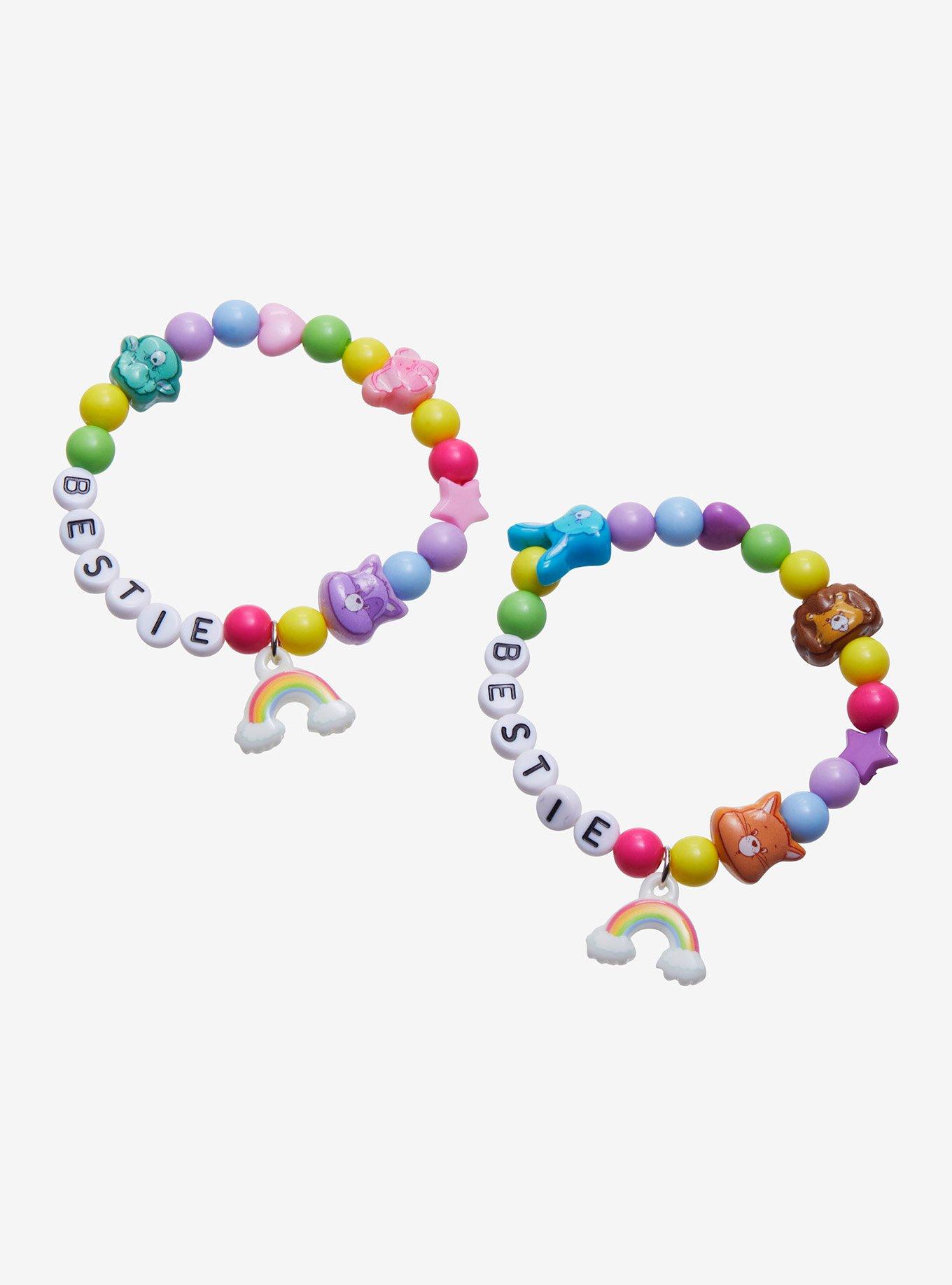 Care Bears Cousins Rainbow Best Friend Beaded Bracelet Set, , hi-res