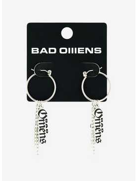 Bad Omens Logo Hoop Earrings, , hi-res