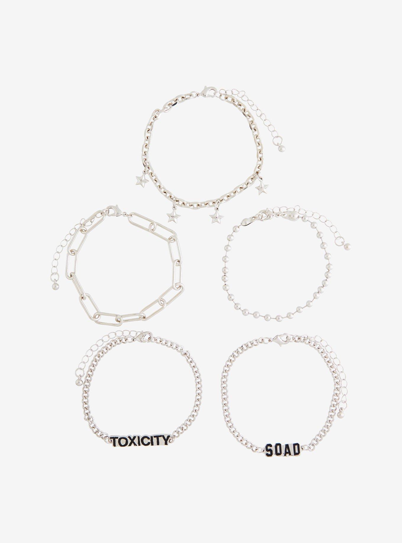 System Of A Down Toxicity Chain Bracelet Set, , alternate